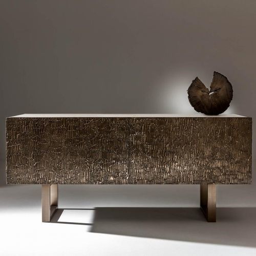 Buffet sur pieds hauts - Corteccia  - LAURAMERONI - contemporain / en chêne / en métal