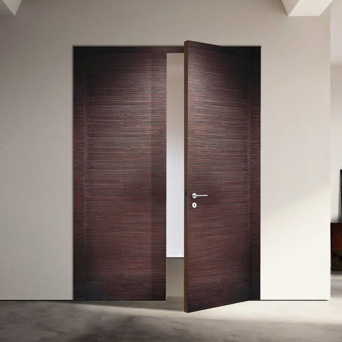 Porte de dressing d'intérieur - Decor - LAURAMERONI - en verre / en bois / battante