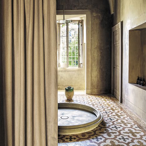 Tissu pour rideaux - ANAHITA - Fischbacher 1819 - uni / en polyester / en Trevira CS®
