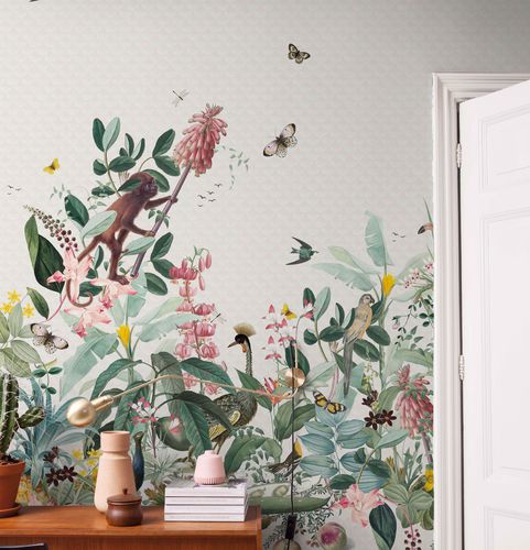 Papier peint contemporain - SO AVANTGARDENING!  - Fischbacher 1819 - en vinyle / à motif floral / à motif nature