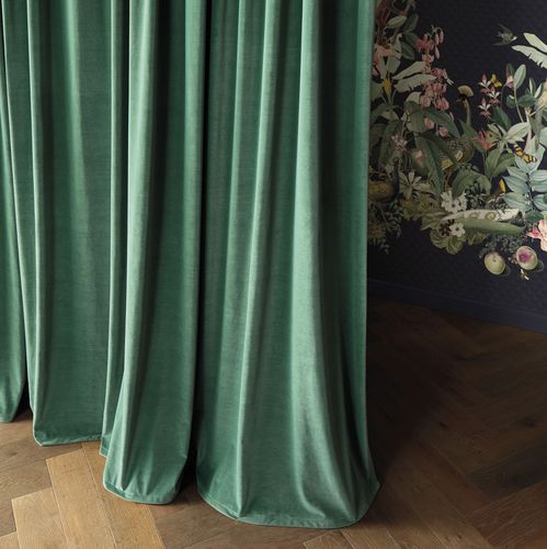 Tissu d'ameublement - VALERY FR  - Fischbacher 1819 - pour rideaux / uni / polyester FR