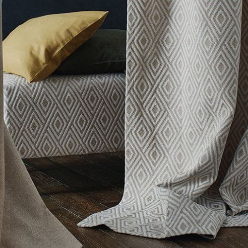 Tissu d'ameublement - CARRERAS - Fischbacher 1819 - à motif géométrique / en polyester / en coton