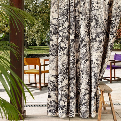 Tissu pour rideaux - KWAZULU - Fischbacher 1819 - à motif nature / à motif animalier / en polyester