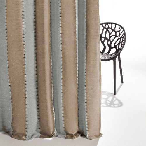 Tissu pour rideaux - KATANGA  - Fischbacher 1819 - à rayures / en polyester / en coton