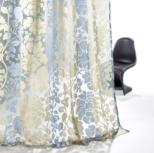 Tissu pour rideaux - BOTANIC - Fischbacher 1819 - à fleurs / en polyester / en viscose