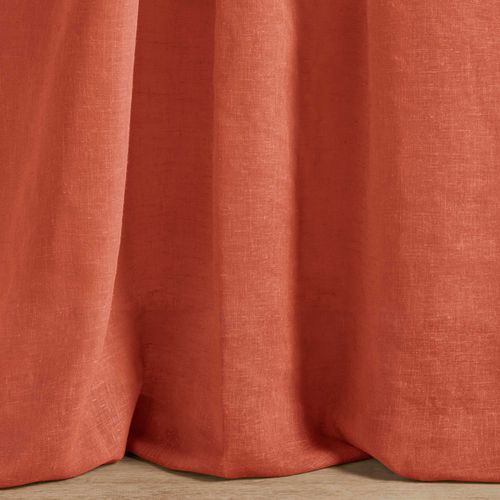 Tissu pour rideaux - PORTO AZZURRO - Fischbacher 1819 - uni / en polyester / en lin