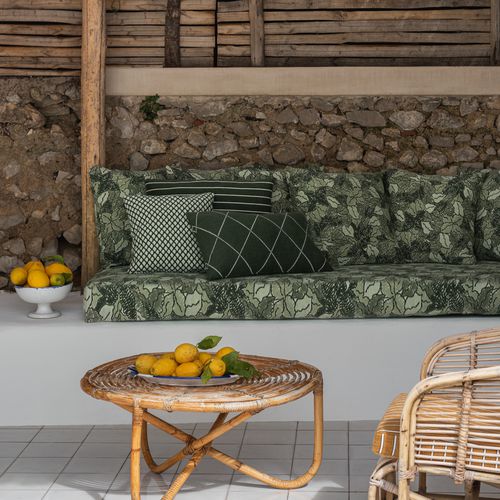 Tissu d'ameublement - CAPRI FLORA  - Fischbacher 1819 - à motif nature / en polyester / en chanvre