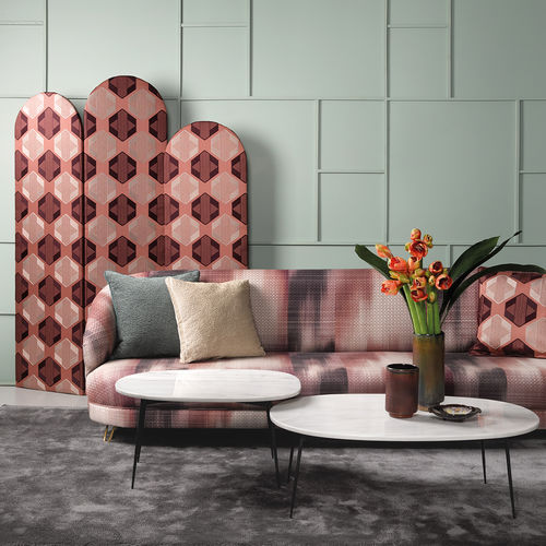 Tissu d'ameublement - GATSBY : CHARLESTONE - ALHAMBRA - pour rideaux / mural / à motif géométrique