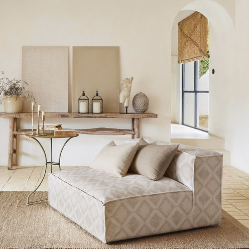 Tissu d'ameublement - SAHEL : MERE  - ALHAMBRA - pour rideaux / à motif géométrique / en coton