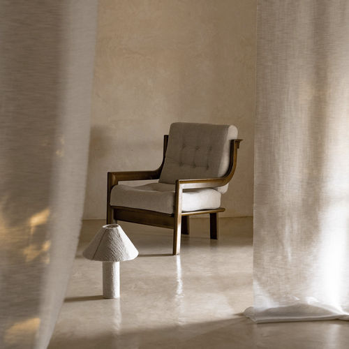 Voilage uni - REI  - ALHAMBRA - en toile / en polyester / transparent