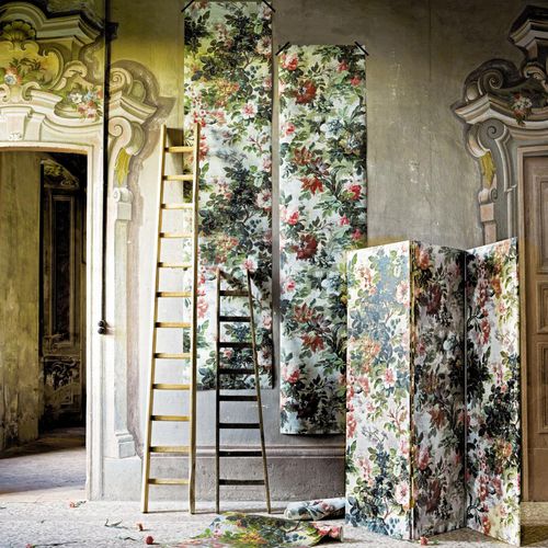 Revêtement mural pour intérieur - LADY ROXANA - Rubelli - en tissu / imprimé / aspect papier peint