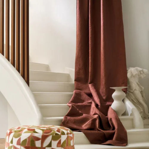 Tissu d'ameublement - HIMA  - CASAMANCE - pour rideaux / uni / en polyester