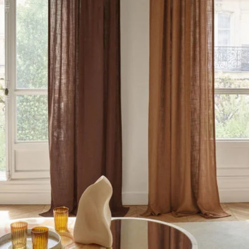 Tissu d'ameublement - FAVORI RECYCLE  - CASAMANCE - pour rideaux / uni / en polyester