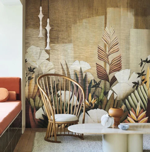 Panneau décoratif de revêtement - ICHO  - CASAMANCE - mural / en papier / en coton