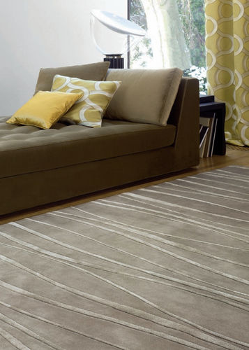 Tapis contemporain - SINUS - SAHCO - à rayures / en laine / rectangulaire