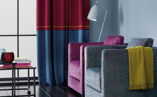 Tissu d'ameublement - BAHIA - SAHCO - à motif / en velours