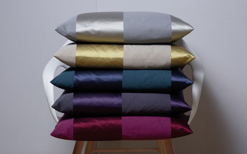 Tissu d'ameublement - SOLICE - SAHCO - à rayures / en coton / en soie