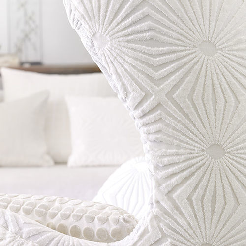 Tissu d'ameublement - KINETIC STAR    - CHIVASSO - à motif géométrique / en velours / blanc