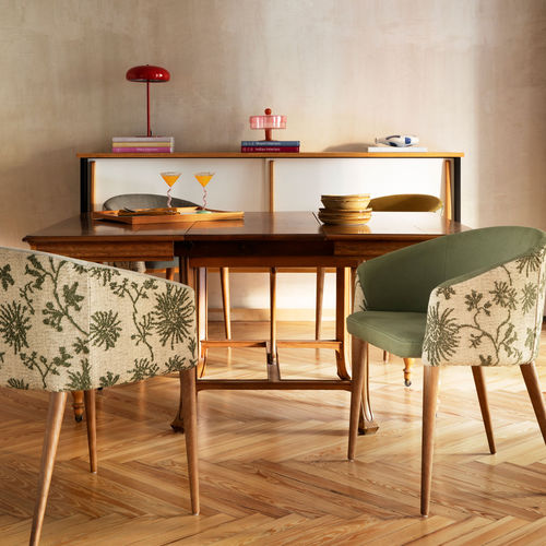 Tissu d'ameublement - EDEN - PEPE PENALVER - à fleurs / en polyester / en coton