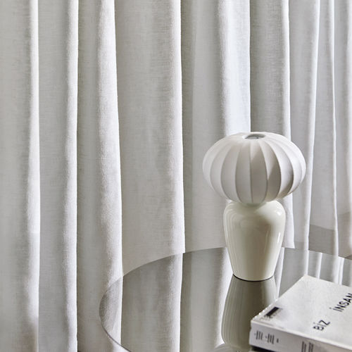 Tissu pour rideaux - YUME  - PEPE PENALVER - uni / en polyester / lavable