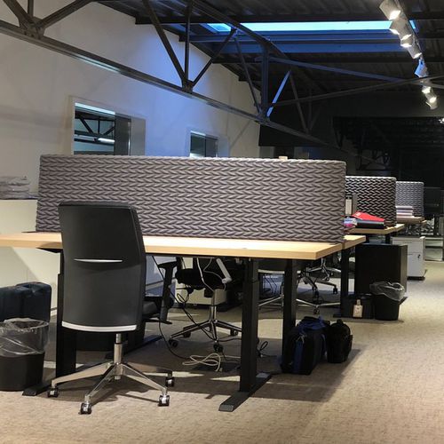Séparateur de bureau sur bureau - CELLO - casalis - en tissu acoustique / insonorisé / design