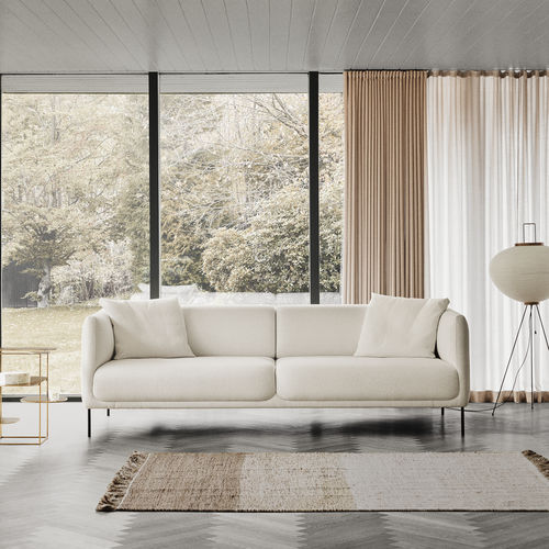 Canapé contemporain - KONAMI - Erik Jørgensen - en tissu / en cuir / à coussins