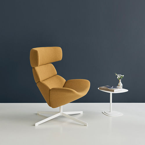 Fauteuil contemporain - ASKO HIGH - Erik Jørgensen - en tissu / en cuir / avec dossier haut