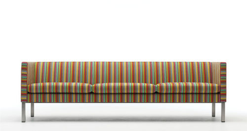 Canapé contemporain - EJ 50 - Erik Jørgensen - en cuir / avec coussin amovible / marron