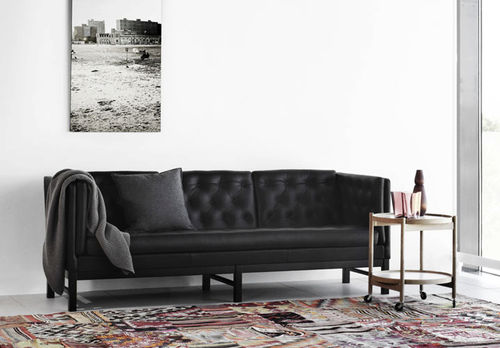 Canapé contemporain - EJ 315 - Erik Jørgensen - en tissu / en cuir / avec coussin amovible
