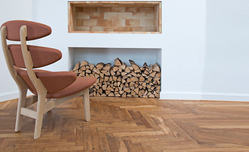 Chauffeuse contemporaine - CLASSIC : EJ 5-C - Erik Jørgensen - en tissu / en bois / pour établissement public