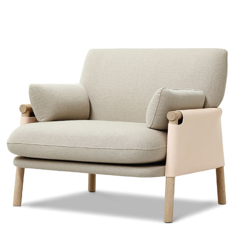 Fauteuil contemporain - SAVANNAH : EJ 880 - Erik Jørgensen - en cuir / en tissu / en bois