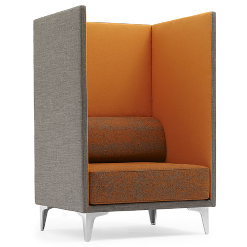 Fauteuil visiteur contemporain - APOLUNA BOX : EJ 400-B - Erik Jørgensen - en tissu / avec dossier haut / professionnel