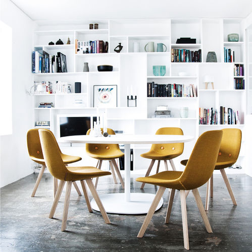 Table de réunion contemporaine - INSULA BASE : EJ 170-172 - Erik Jørgensen - en stratifié / en acier laqué / professionnelle