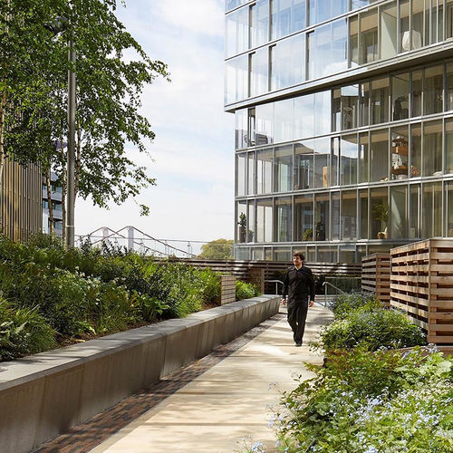 Panneau en verre à contrôle solaire - LOW-CARBON - AGC Glass Europe - acoustique / feuilleté / flotté