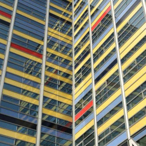 Panneau en verre de sécurité - COLORBEL - AGC Glass Europe - structurel / trempé / transparent