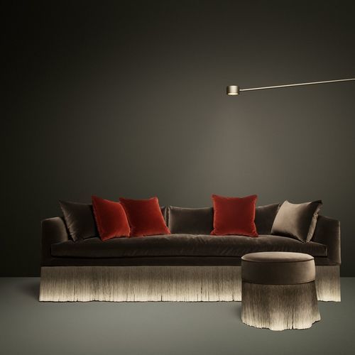Canapé contemporain - Amami - moooi - en tissu / avec accoudoirs / avec coussin amovible