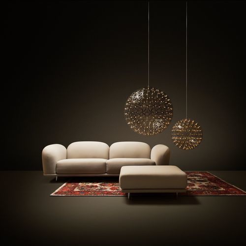 Canapé contemporain - Cloud  - moooi - en tissu / avec accoudoirs / avec coussin amovible