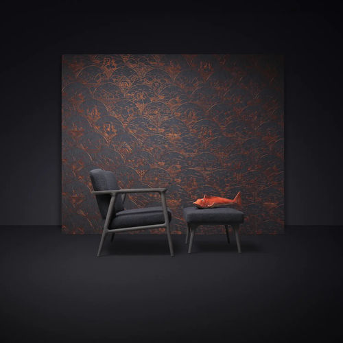 Repose-pied contemporain - Zio  - moooi - en tissu / en chêne / par Marcel Wanders