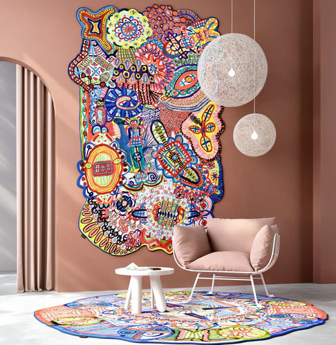 Tapis contemporain - LinesLinesLines - moooi - à motif / en PP / en PA