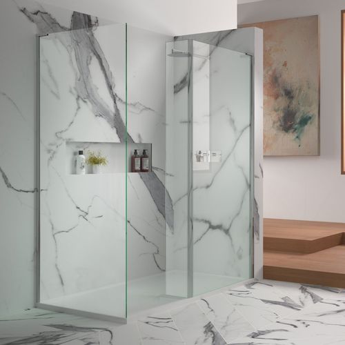 Paroi de douche battante - EWL - matki showering - courbée / d'angle / sur receveur