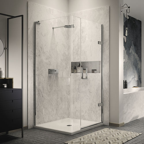 Paroi de douche battante - EWCL - matki showering - courbée / d'angle / en verre trempé
