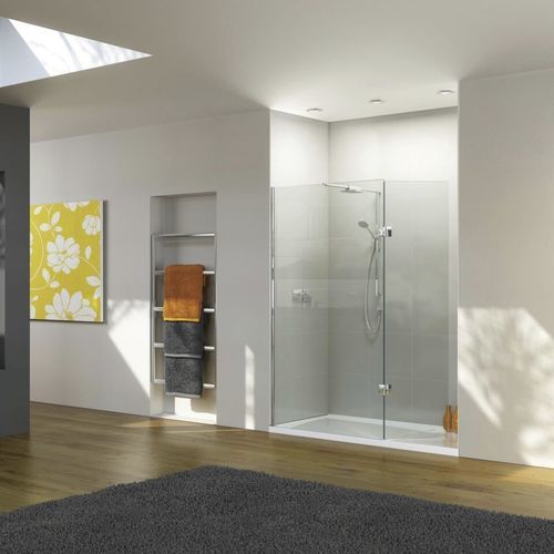Cabine de douche à l'italienne - NWSR - matki showering - en verre / avec porte pivotante / en niche