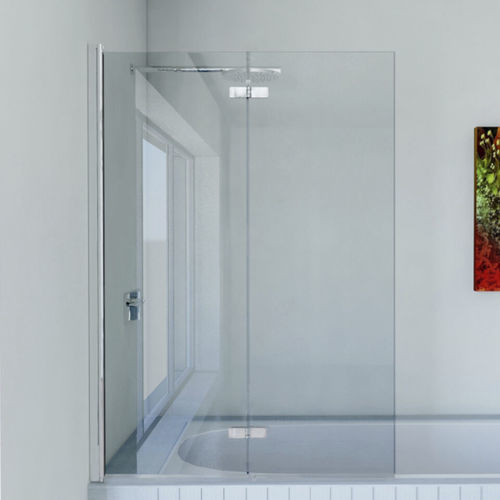 Pare-baignoire pliant - EFB - matki showering - réversible / en verre trempé / 1 volet