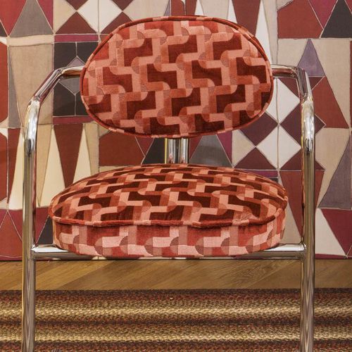 Tissu d'ameublement - MOSAIK - GANCEDO - pour rideaux / à motif géométrique / en polyester