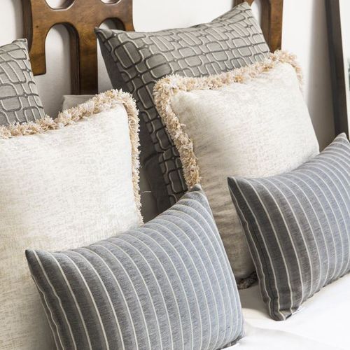 Tissu d'ameublement - CRETA FR - GANCEDO - uni / à rayures / à motif géométrique