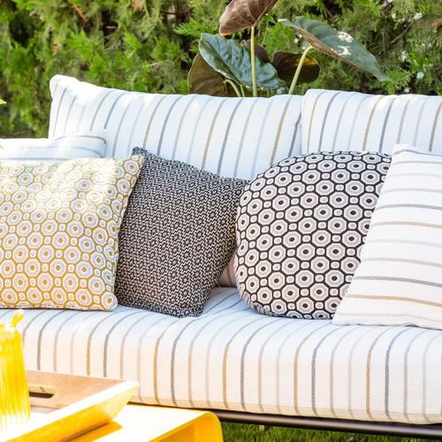 Tissu d'ameublement - NAUTICA FR  - GANCEDO - pour rideaux / uni / à rayures