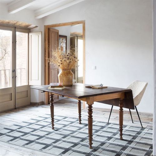Tapis contemporain - MASAI CHECKS - GANCEDO - à motif géométrique / en laine / en viscose