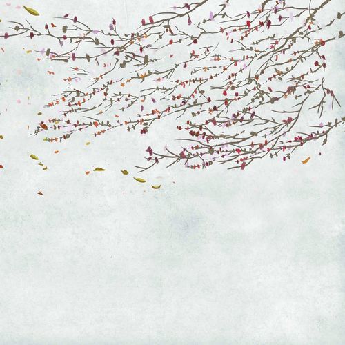 Papier peint contemporain - EOLIA SPRING - Coordonné - en vinyle / à motif nature / aspect papier peint