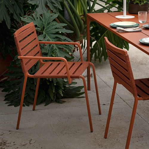 Chaise de jardin contemporaine - REST - Kristalia - d'extérieur / d'intérieur / en polypropylène
