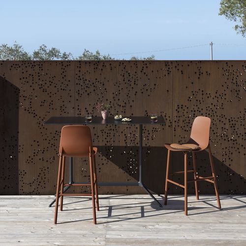 Chaise de bar contemporaine - SHARKY - Kristalia - d'intérieur / d'extérieur / en tissu